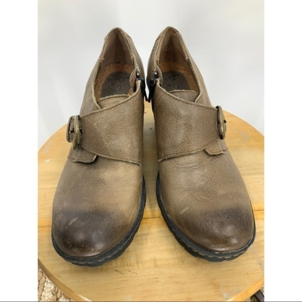 Born concepts stacked heel platform shoe